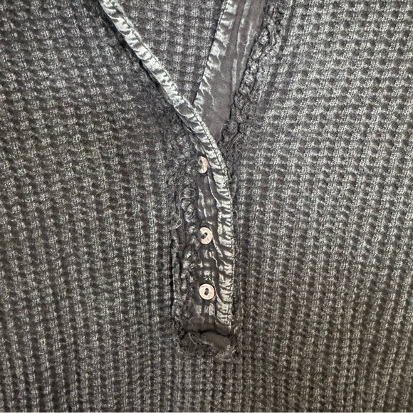 NEW Free People One Colt Thermal Waffle Knit Long Sleeves Top - Picture 4 of 8